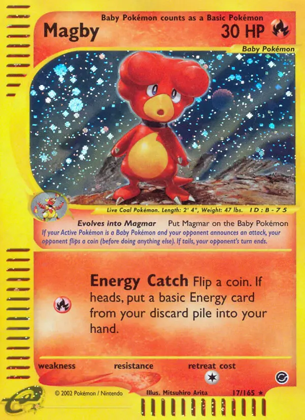 Magby Rare rarity Expedition Base Set Pokémon card price — $85.00