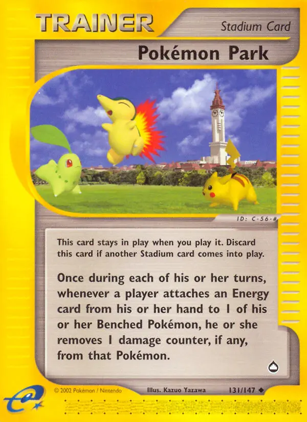Pokémon Park Uncommon rarity Aquapolis Pokémon card price — $3.63