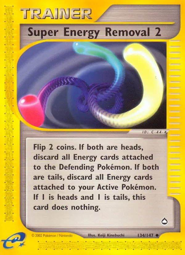 Super Energy Removal 2 Uncommon rarity Aquapolis Pokémon card price — $13.30