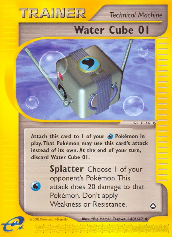 Water Cube 01 Uncommon rarity Aquapolis Pokémon card price — $5.83