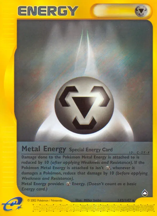 Metal Energy Rare rarity Aquapolis Pokémon card price — $16.99