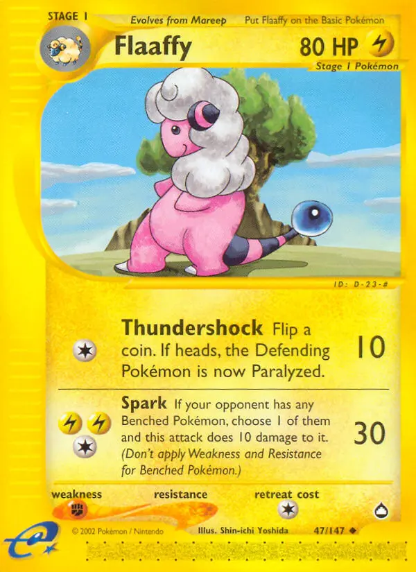 Flaaffy Uncommon rarity Aquapolis Pokémon card price — $24.99