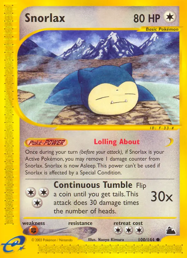 Snorlax Common rarity Skyridge Pokémon card price — $335.99
