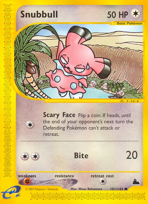 Snubbull Common rarity Skyridge Pokémon card price — $69.99