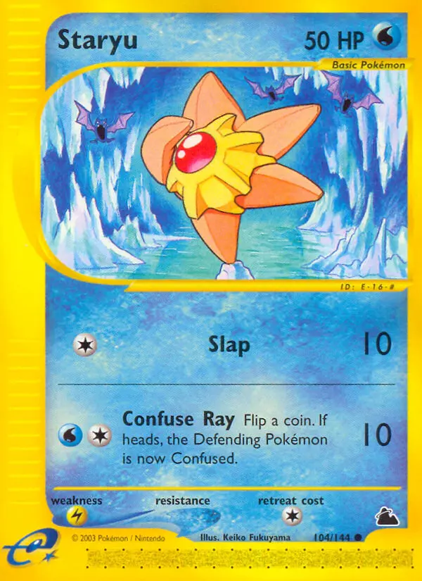 Staryu Common rarity Skyridge Pokémon card price — $41.49
