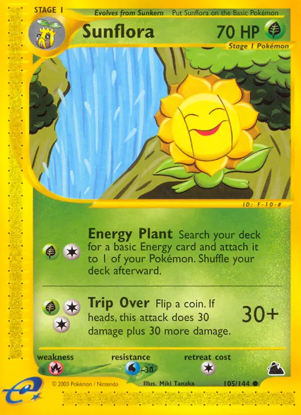 Sunflora Common rarity Skyridge Pokémon card price — $30.00