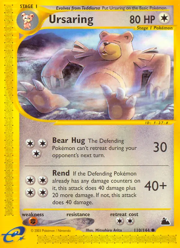 Ursaring Common rarity Skyridge Pokémon card price — $85.51