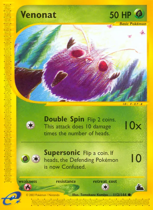 Venonat Common rarity Skyridge Pokémon card price — $144.99