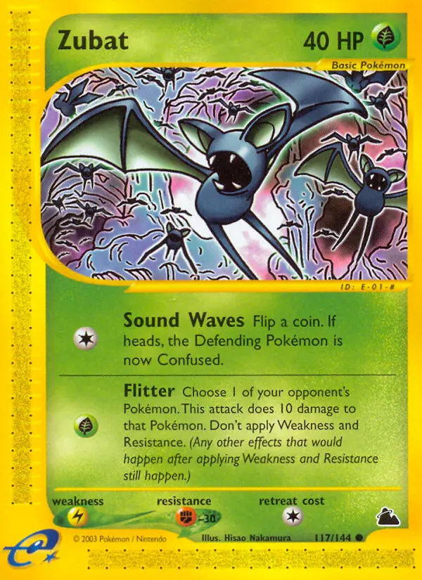 Zubat Common rarity Skyridge Pokémon card price — $64.99