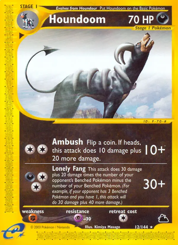 Houndoom Rare rarity Skyridge Pokémon card price — $270.00