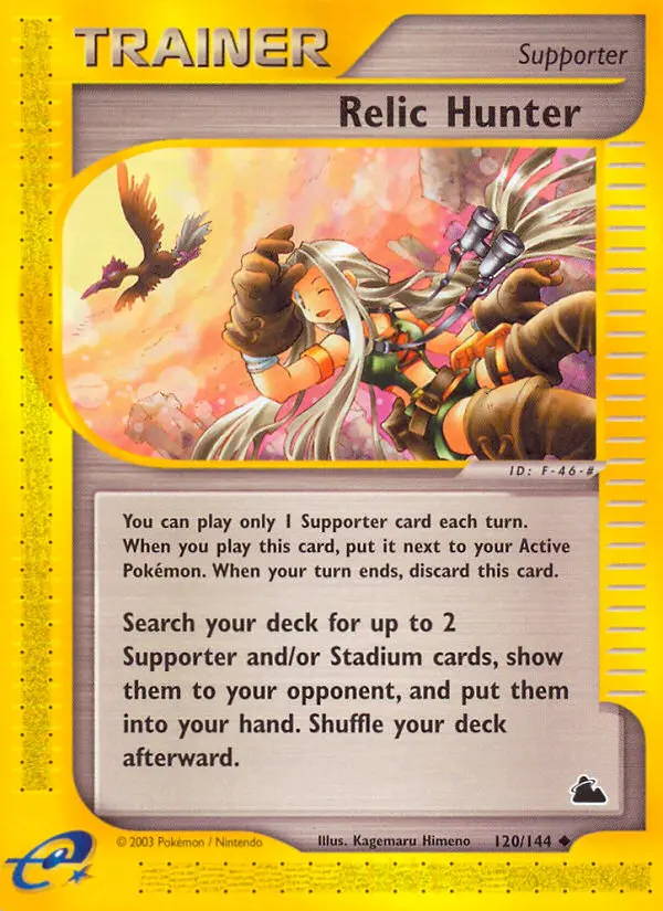 Relic Hunter Uncommon rarity Skyridge Pokémon card price — $100.69