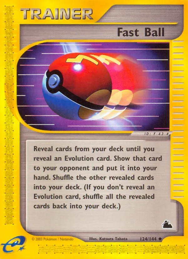 Fast Ball Uncommon rarity Skyridge Pokémon card price — $32.03