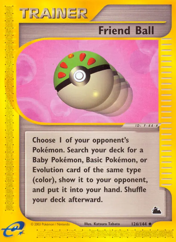 Friend Ball Uncommon rarity Skyridge Pokémon card price — $54.13