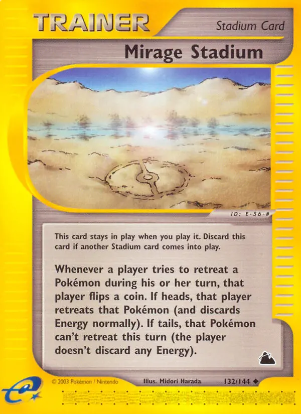 Mirage Stadium Uncommon rarity Skyridge Pokémon card price — $24.80