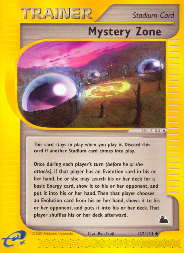 Mystery Zone Uncommon rarity Skyridge Pokémon card price — $19.99