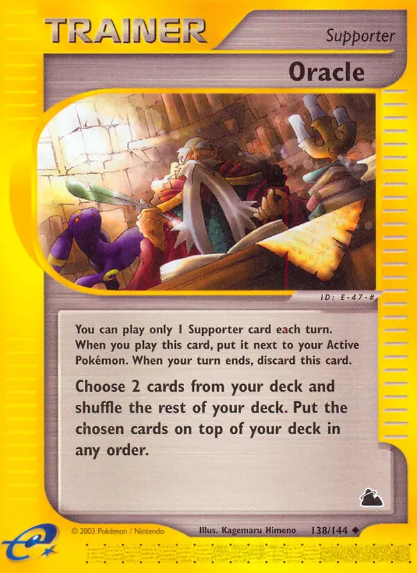 Oracle Uncommon rarity Skyridge Pokémon card price — $36.30