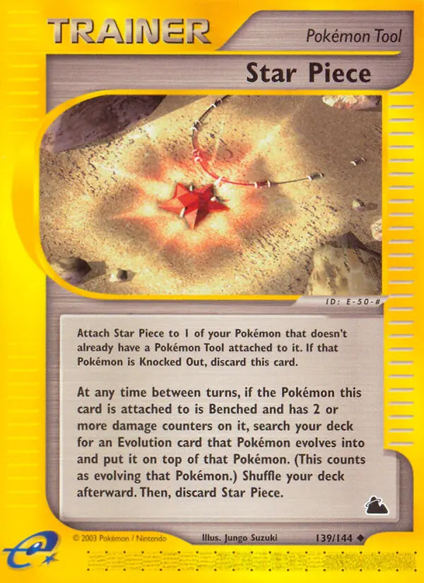 Star Piece Uncommon rarity Skyridge Pokémon card price — $18.14
