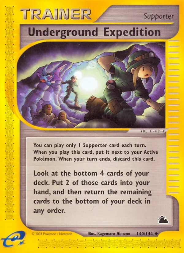 Underground Expedition Uncommon rarity Skyridge Pokémon card price — $20.31