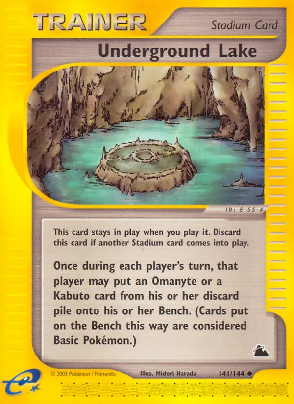 Underground Lake Uncommon rarity Skyridge Pokémon card price — $23.85