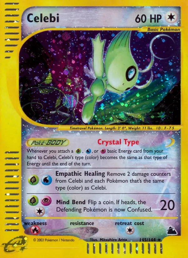 Celebi Secret Rare rarity Skyridge Pokémon card price — $379.99