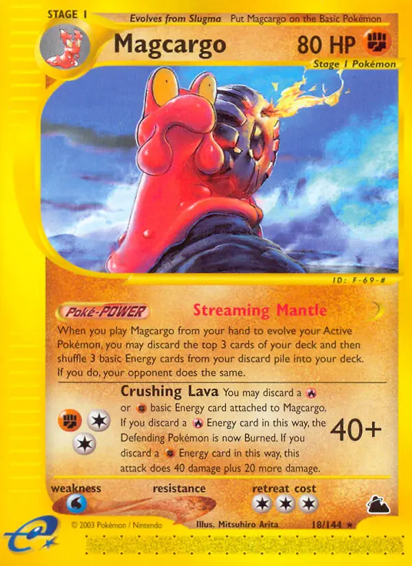 Magcargo Rare rarity Skyridge Pokémon card price — $64.02