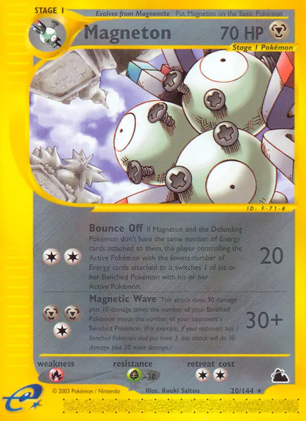 Magneton Rare rarity Skyridge Pokémon card price — $46.18