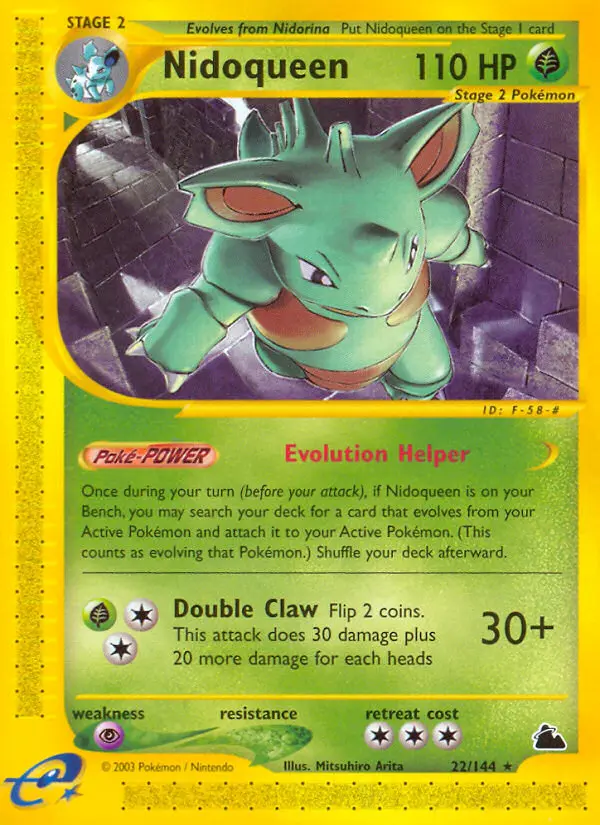 Nidoqueen Rare rarity Skyridge Pokémon card price — $86.63