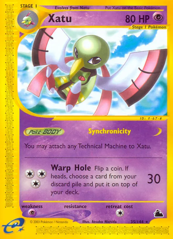Xatu Rare rarity Skyridge Pokémon card price — $89.99
