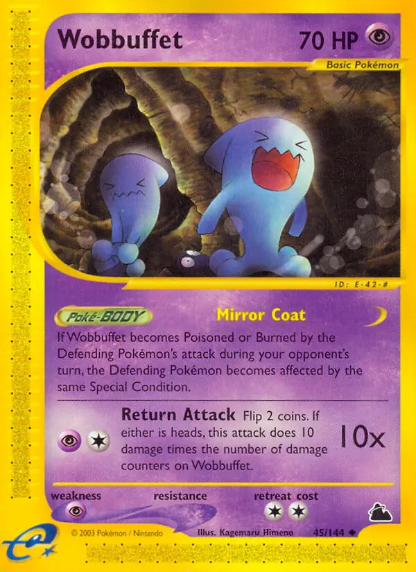 Wobbuffet Uncommon rarity Skyridge Pokémon card price — $149.99