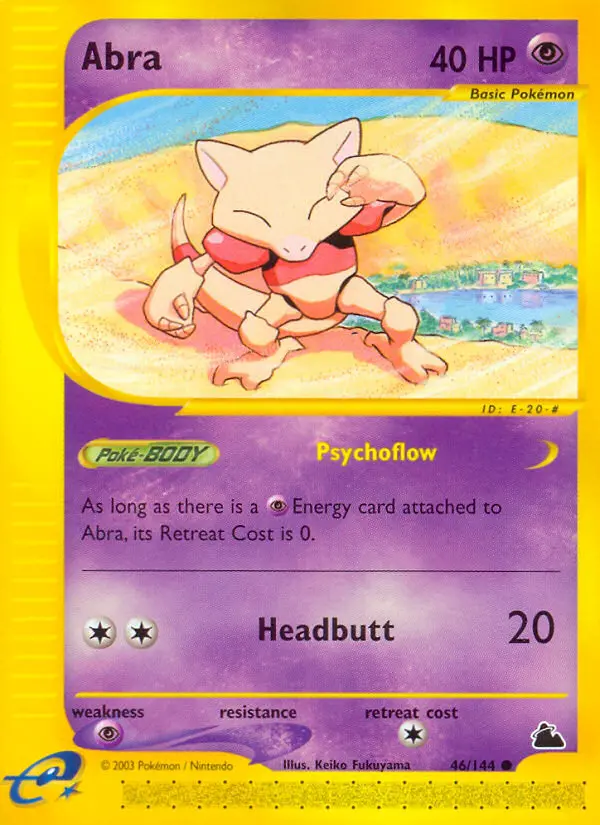 Abra Common rarity Skyridge Pokémon card price — $147.77