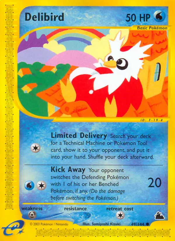 Delibird Common rarity Skyridge Pokémon card price — $83.48