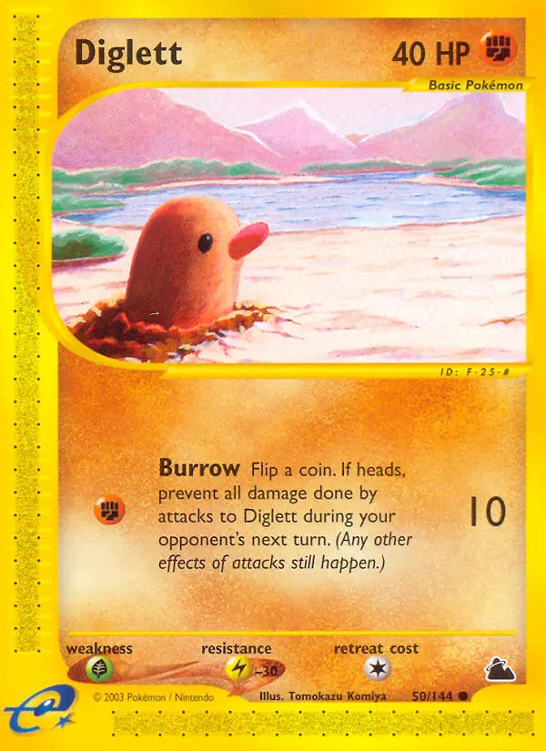 Diglett Common rarity Skyridge Pokémon card price — $34.54