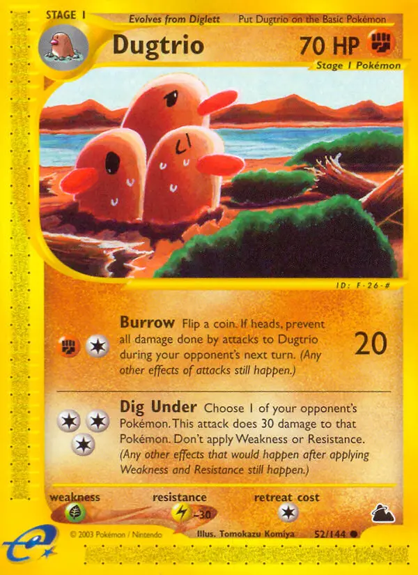 Dugtrio Common rarity Skyridge Pokémon card price — $26.83