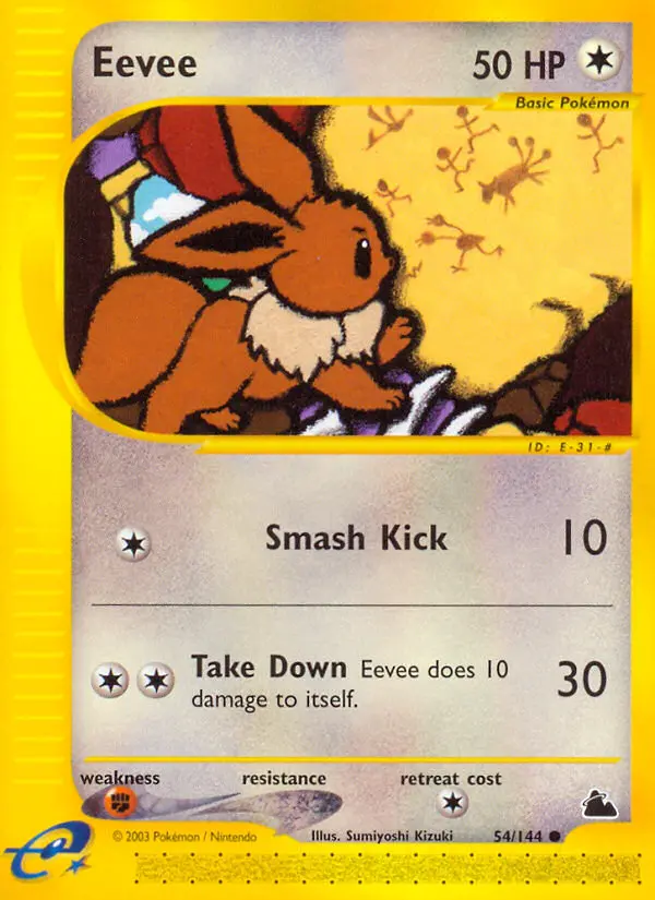 Eevee Common rarity Skyridge Pokémon card price — $179.99