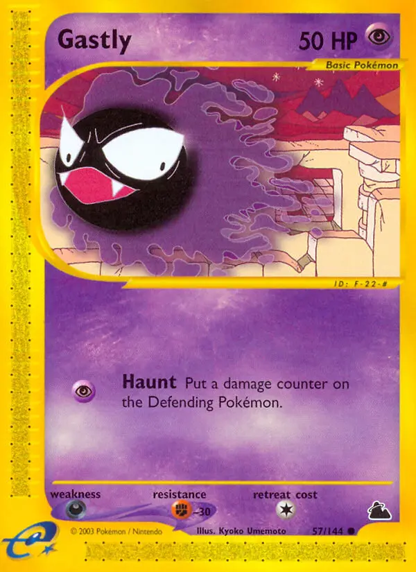 Gastly Common rarity Skyridge Pokémon card price — $175.00
