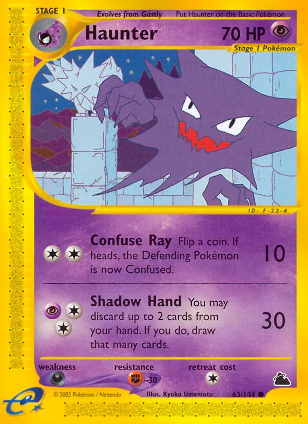 Haunter Common rarity Skyridge Pokémon card price — $52.40