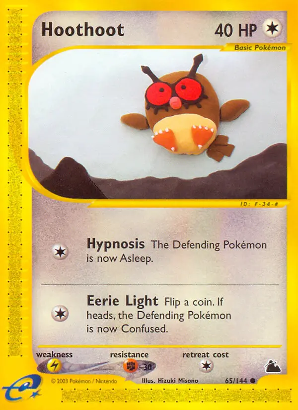 Hoothoot Common rarity Skyridge Pokémon card price — $99.49