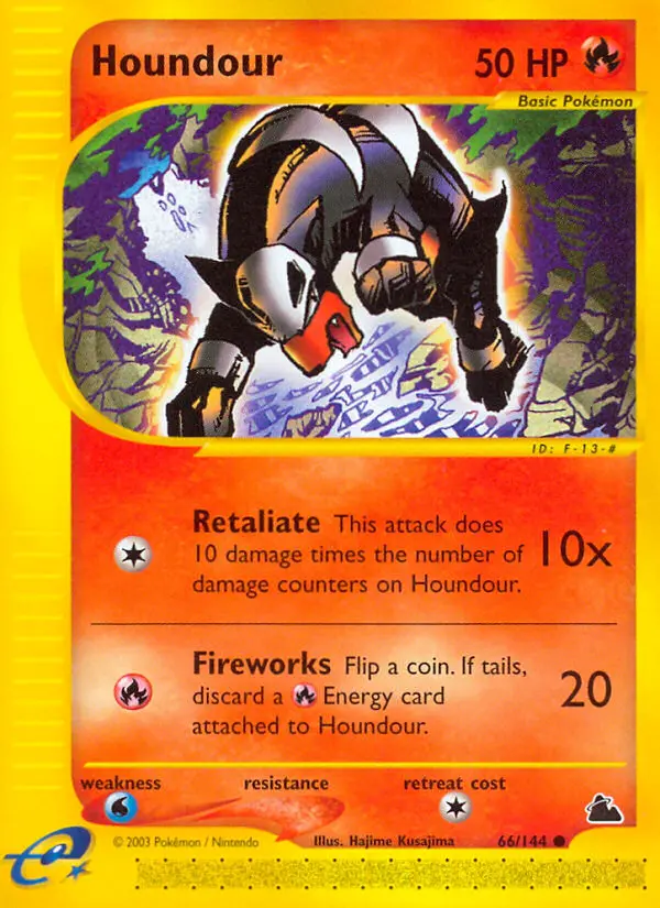 Houndour Common rarity Skyridge Pokémon card price — $84.09