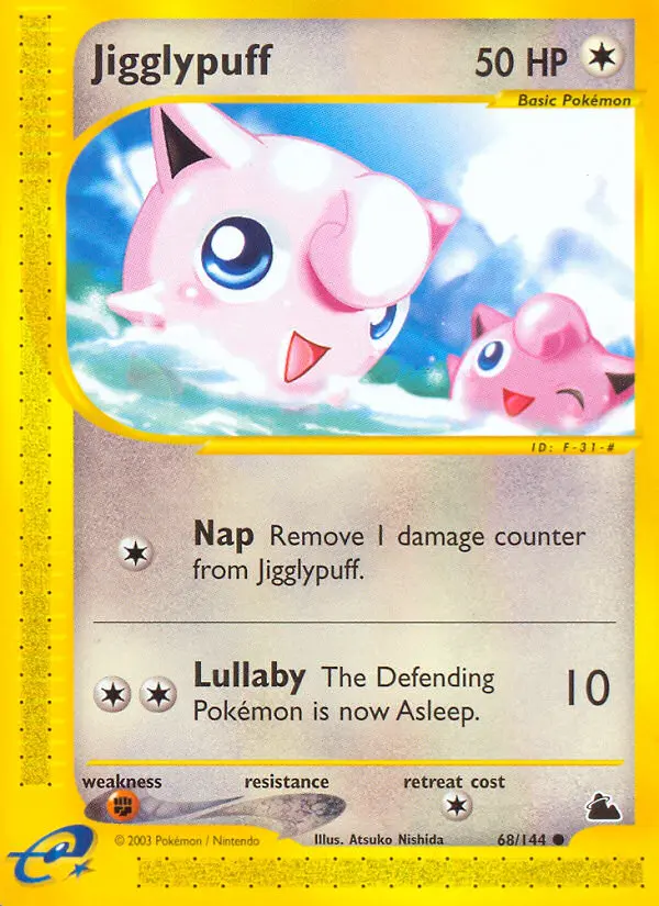 Jigglypuff Common rarity Skyridge Pokémon card price — $33.19