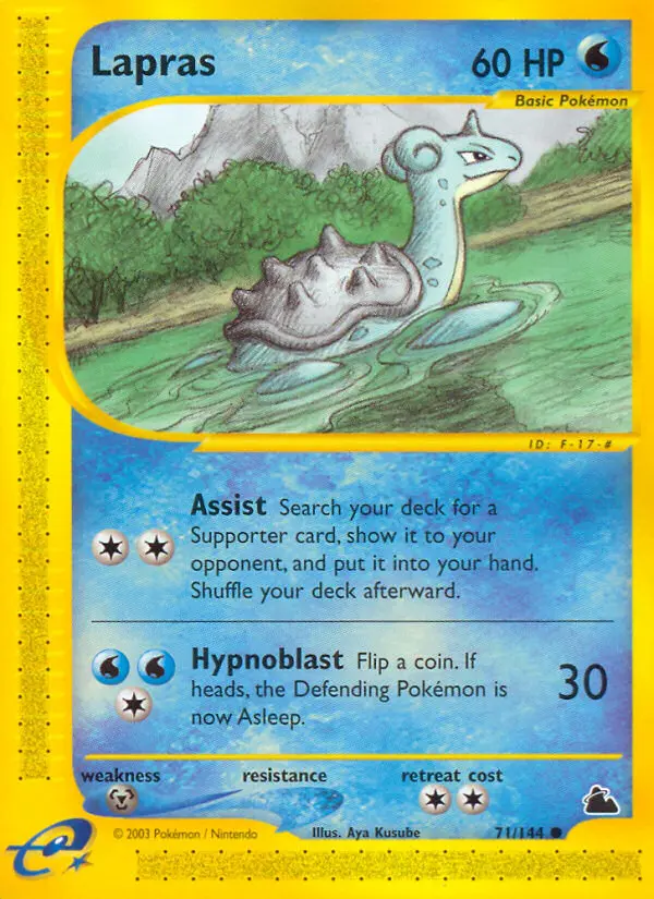 Lapras Common rarity Skyridge Pokémon card price — $26.30