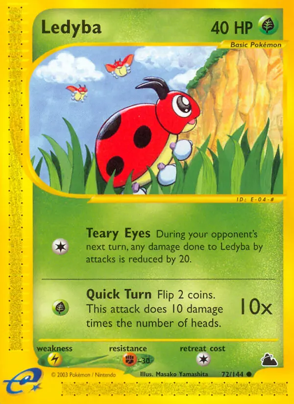 Ledyba Common rarity Skyridge Pokémon card price — $14.55