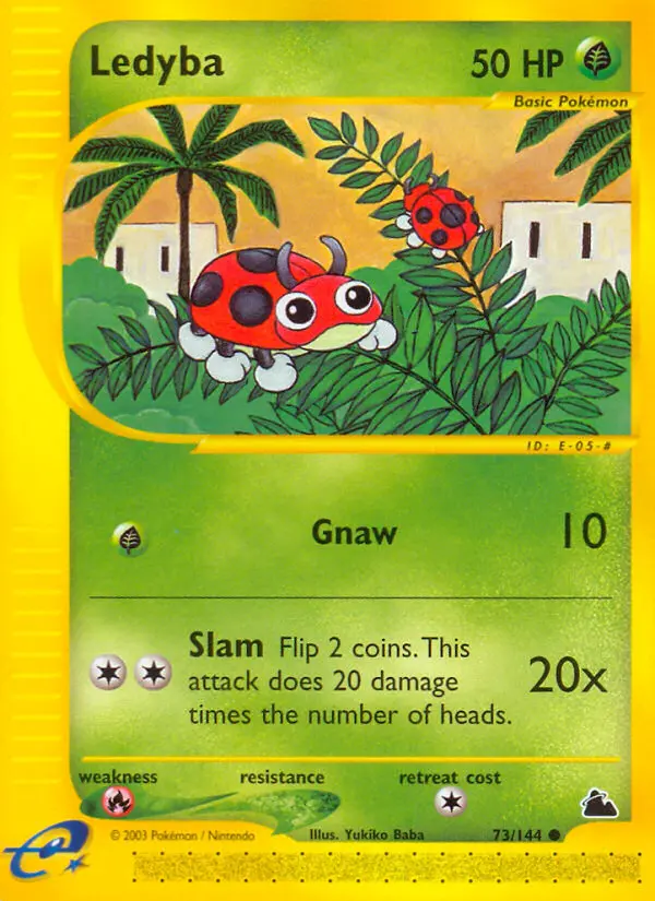 Ledyba Common rarity Skyridge Pokémon card price — $40.26