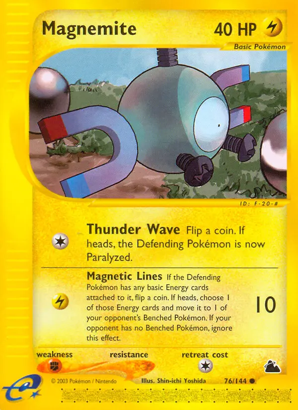 Magnemite Common rarity Skyridge Pokémon card price — $68.94