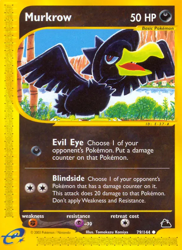 Murkrow Common rarity Skyridge Pokémon card price — $75.00