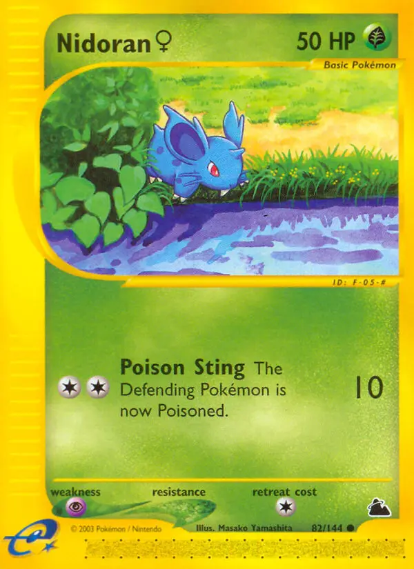 Nidoran♀ Common rarity Skyridge Pokémon card price