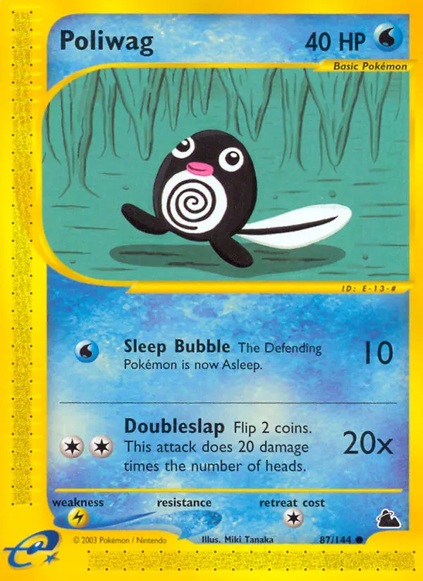 Poliwag Common rarity Skyridge Pokémon card price — $18.38