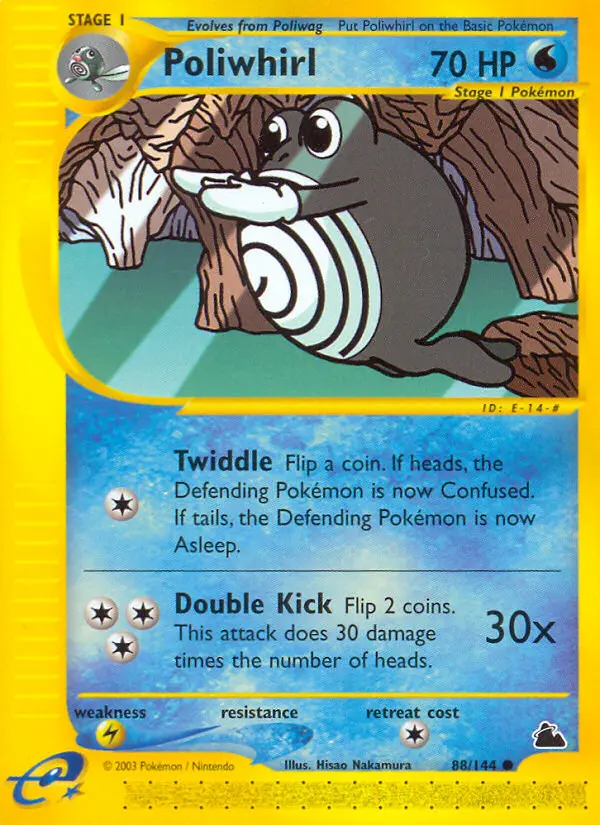 Poliwhirl Common rarity Skyridge Pokémon card price — $164.99