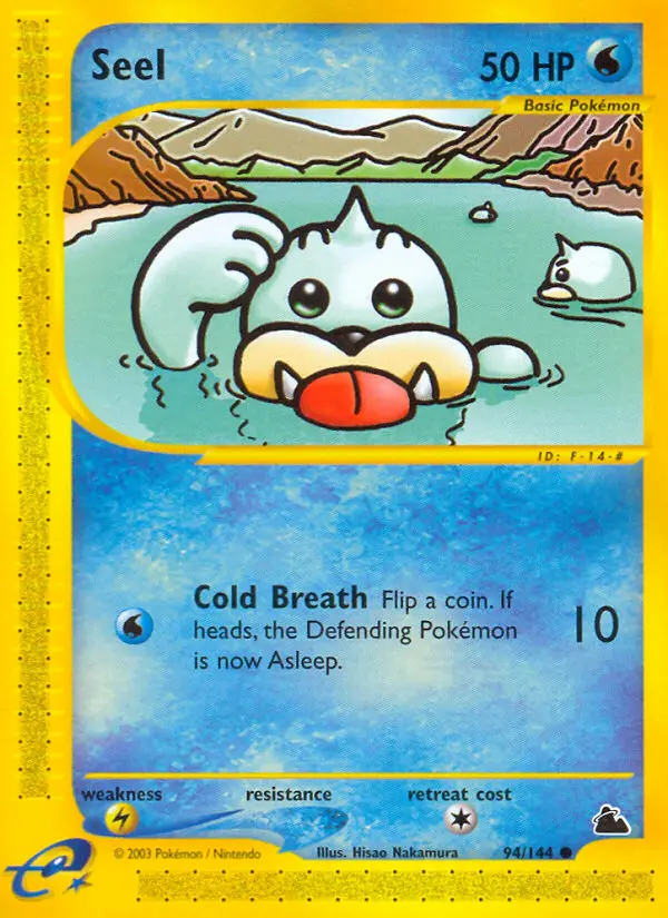 Seel Common rarity Skyridge Pokémon card price — $90.32