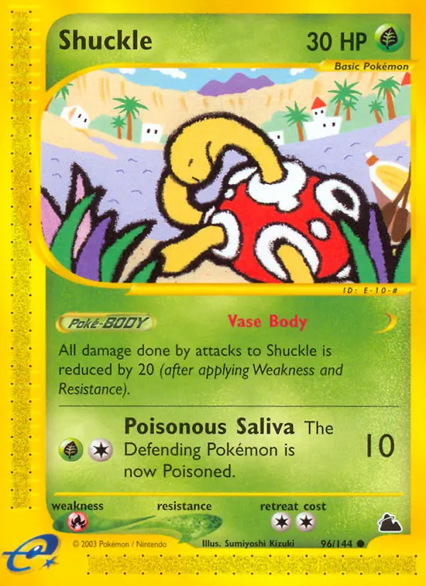 Shuckle Common rarity Skyridge Pokémon card price — $249.99