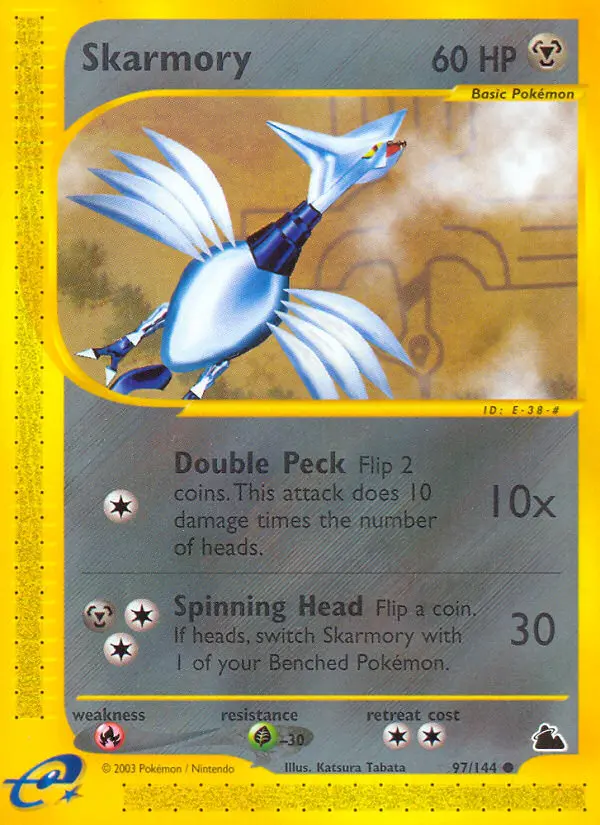 Skarmory Common rarity Skyridge Pokémon card price — $11.85